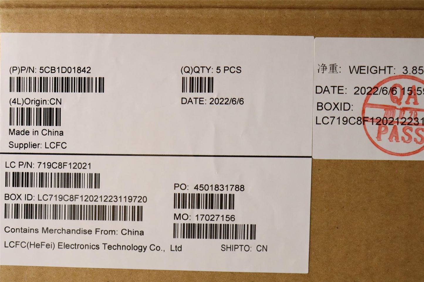 Lenovo V17 G2-ITL Keyboard Palmrest Top Cover UK Grey 5CB1D01842