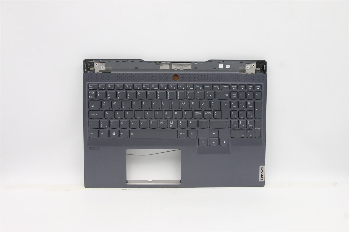 Lenovo Legion S7-15IMH5 Palmrest Cover Keyboard Nordic Grey Backlit 5CB0Z71953