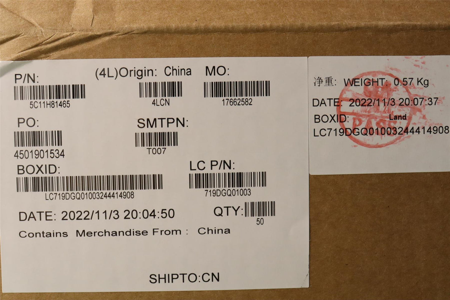 Lenovo H-CONN SET 2B7 M/B-ONLY MIC TEFLON 5C11H81465