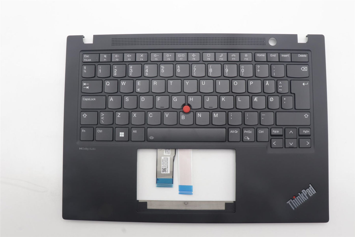 Lenovo ThinkPad T14s Gen 4 Keyboard Palmrest Top Cover Danish Black 5M11L59457