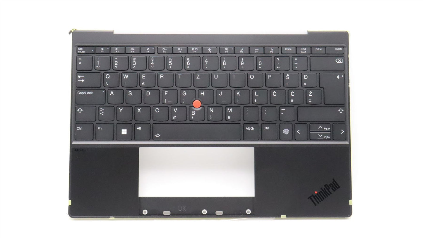 Lenovo ThinkPad Z13 Gen 1 Keyboard Palmrest Top Cover Slovenian Black 5M11H95056