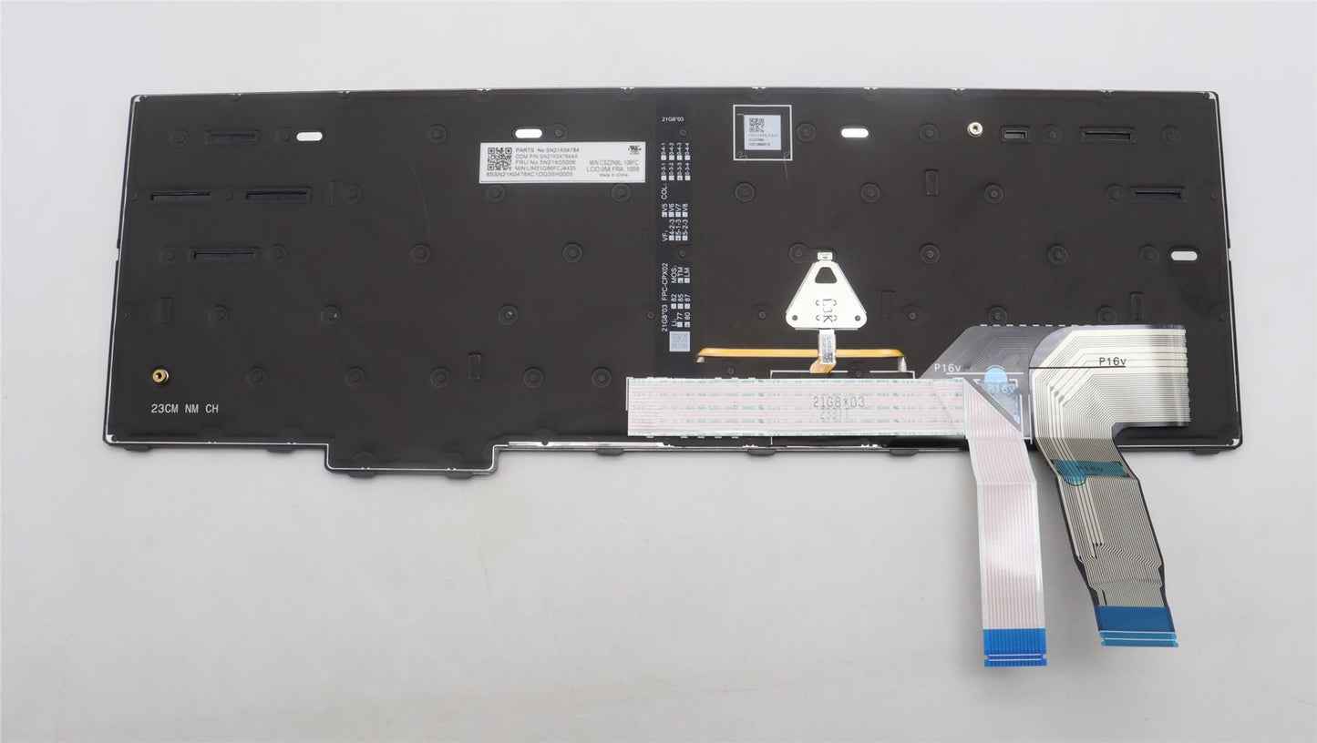 Lenovo ThinkPad P16v Gen 1 L15 Gen 4 T16 Gen 2 Keyboard 5N21K05006