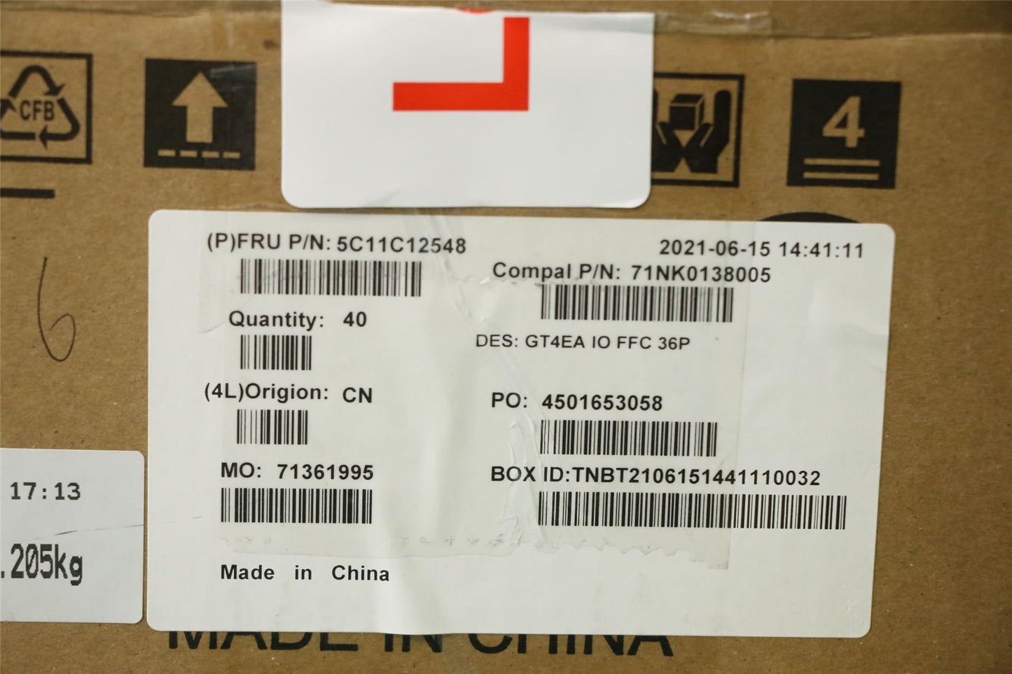 Lenovo IdeaPad 14e Gen 2 3 14APO6 I/O Sub Board Cable 5C11C12548