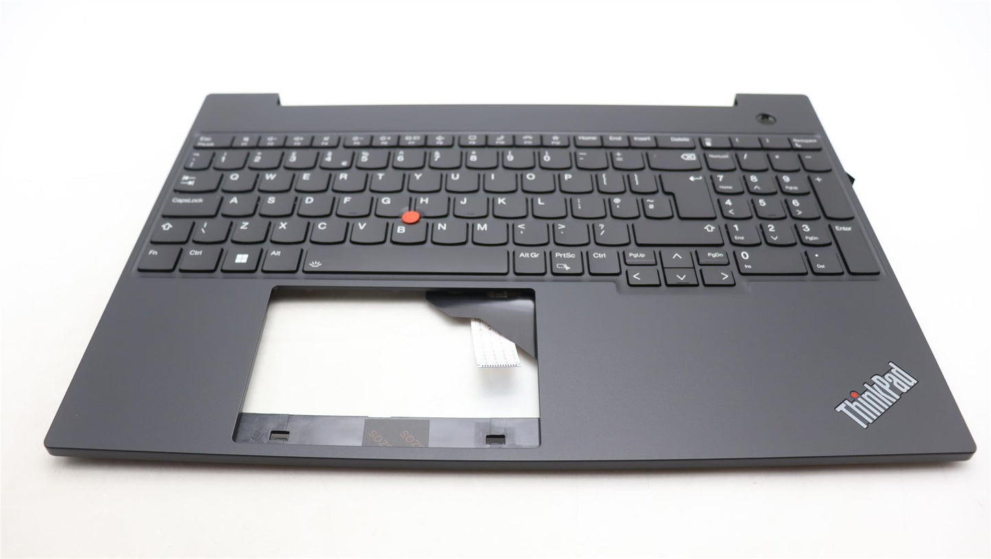Lenovo ThinkPad E16 Gen 1 Palmrest Cover Keyboard UK Black Backlit 5M11J05729