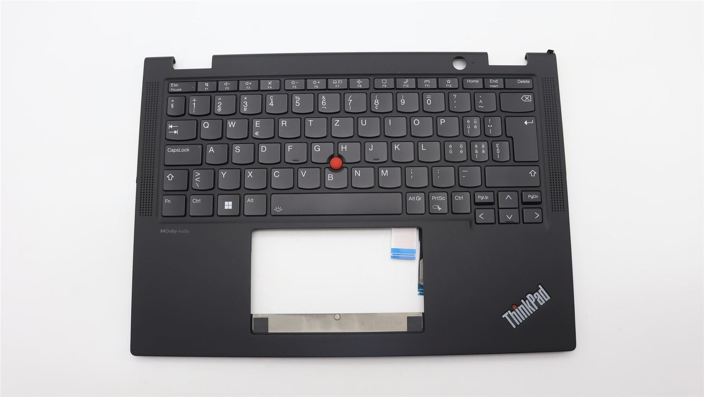 Lenovo Yoga X13 Gen 4 Palmrest Touchpad Cover Keyboard Swiss Black 5M11L64281