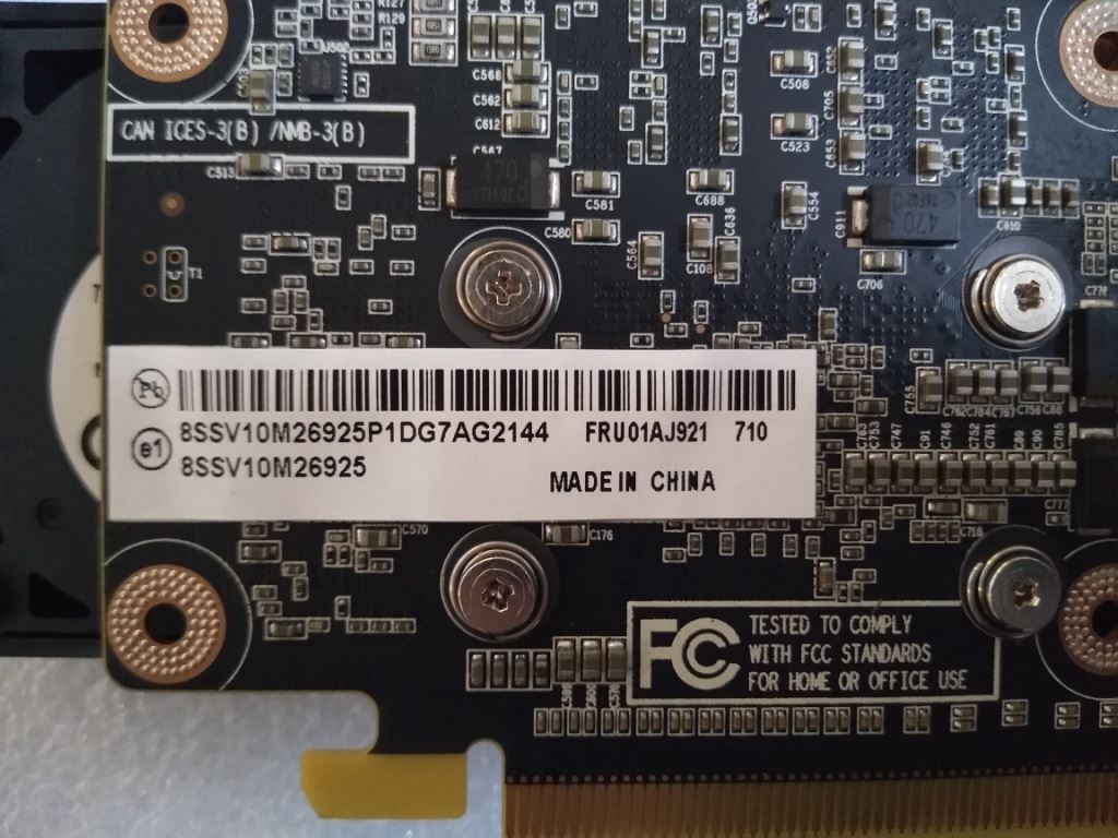 Lenovo IdeaCentre 620S-03IKL GPU Graphics Card 01AJ921