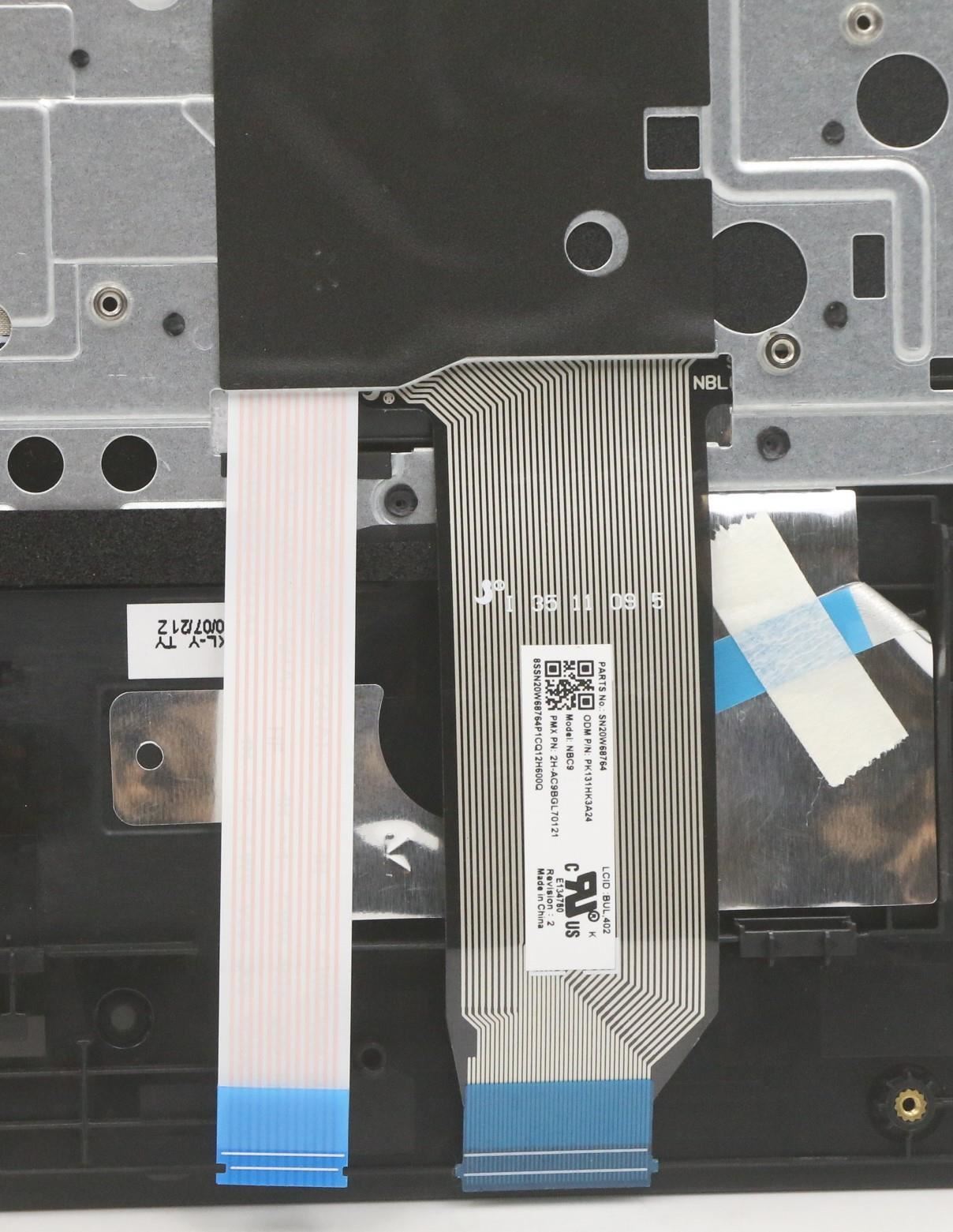 Lenovo MECH_ASM KB BUL(P)FPR UK BK 5M11A35933