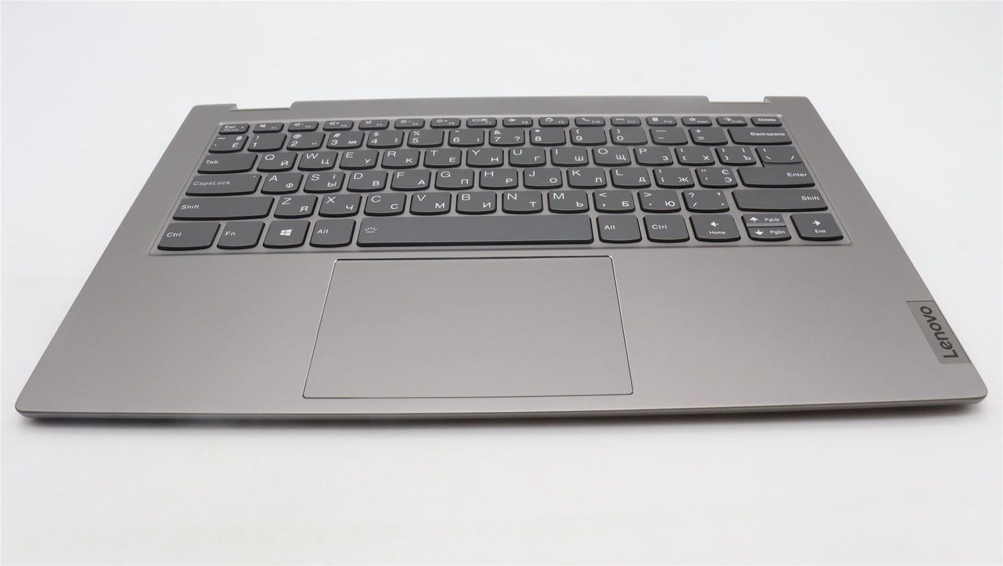 Lenovo Yoga 14s G3 IRU Palmrest Cover Touchpad Keyboard Ukrainian 5CB1L43755
