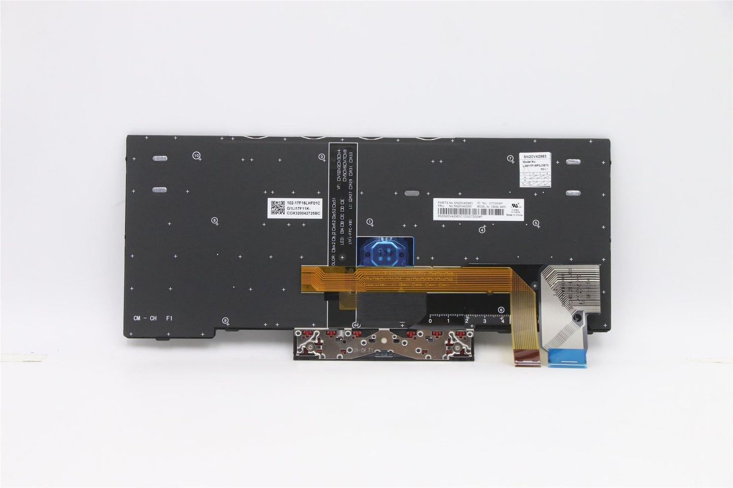 Lenovo ThinkPad L13 2 X13 Keyboard Portuguese Black Backlit 5N20V43055