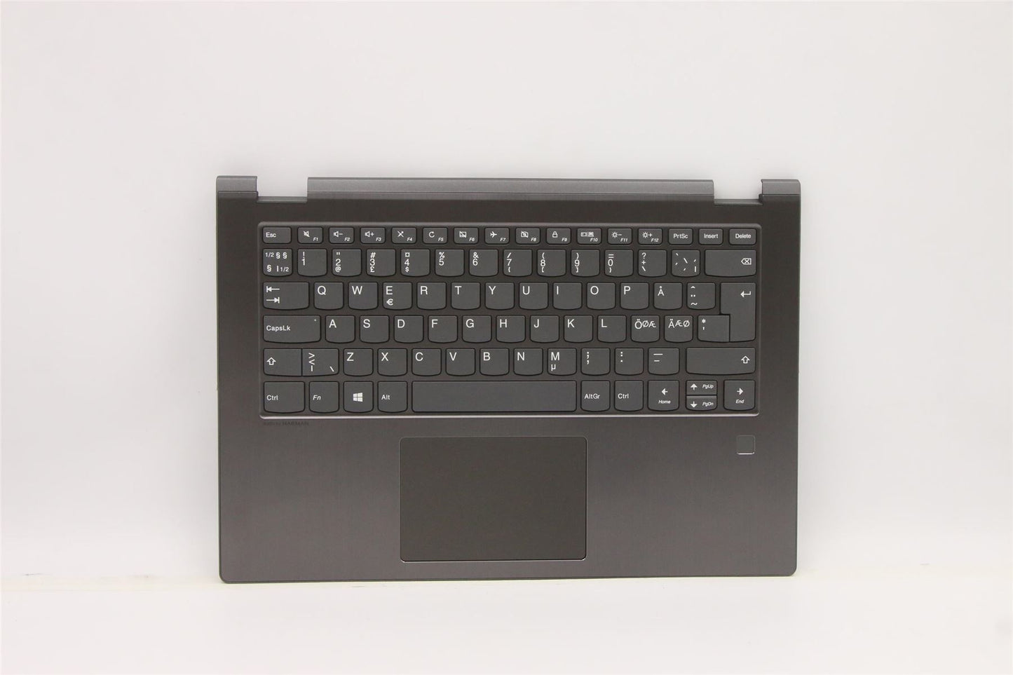 Lenovo Yoga 530-14IKB Keyboard Palmrest Top Cover Nordic Grey 5CB0R08791