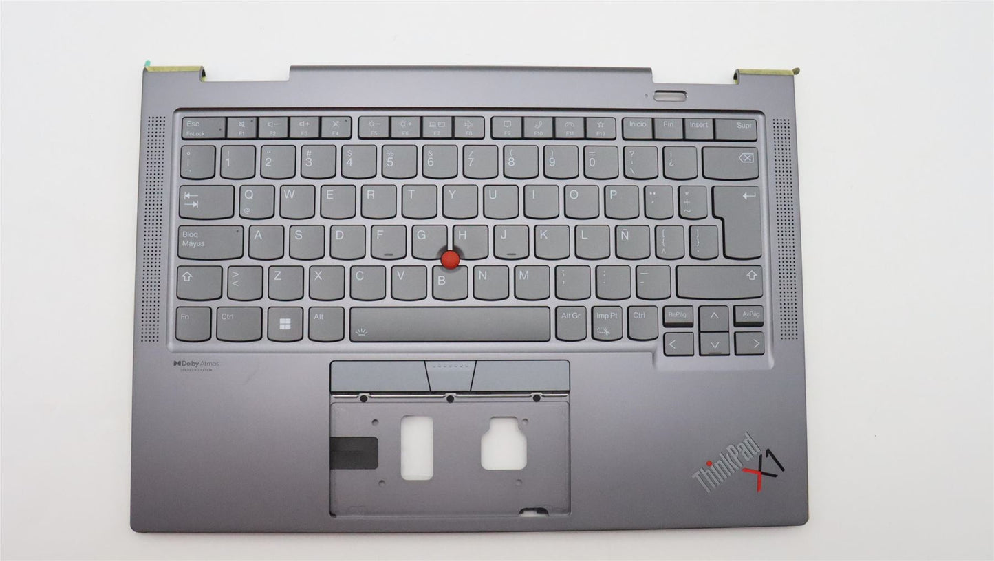 Lenovo ThinkPad X1 6th Gen Keyboard Palmrest Top Cover Spanish LA 5M11C40955