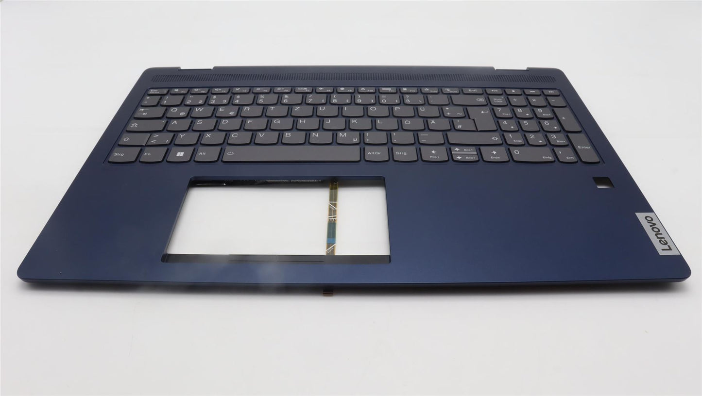 Lenovo IdeaPad 5 16ABR8 Keyboard Palmrest Top Cover German Abyss Blue 5CB1K60123