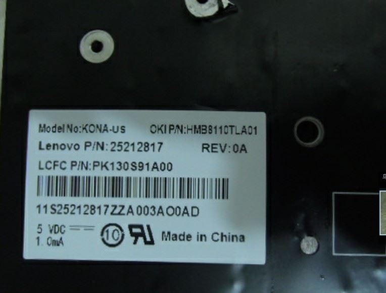Genuine Lenovo Yoga Pro 2 Keyboard US Black Backlit 25212817 25212848