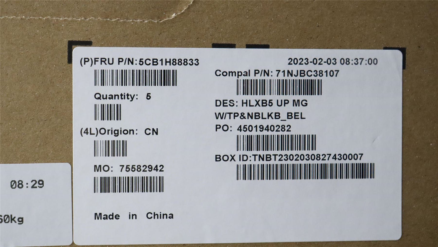 Lenovo ThinkBook 15 G4 ABA Palmrest Cover Touchpad Keyboard Belgian 5CB1H88833