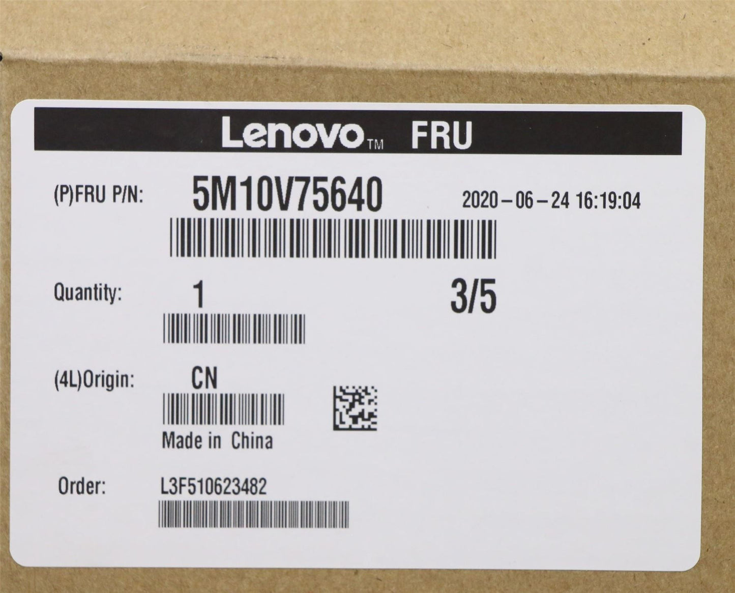 Lenovo ThinkPad X390 Palmrest Top Cover Housing Black 5M10V75640