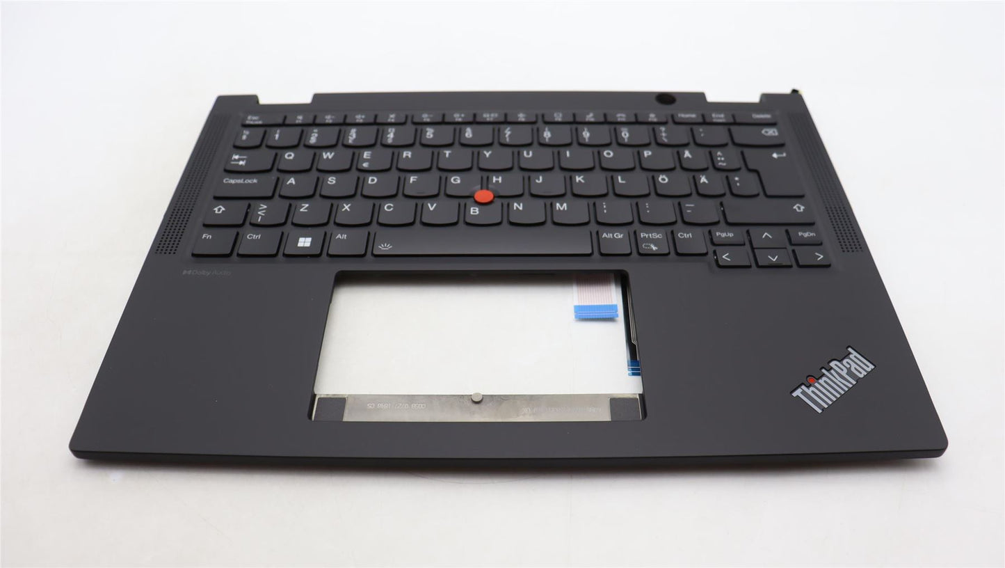 Lenovo Yoga X13 Gen 4 Palmrest Cover Keyboard Swedish Finnish Black 5M11L64277
