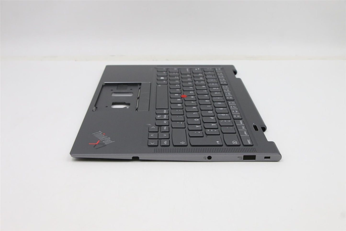 Lenovo Yoga X1 6th Keyboard Palmrest Top Cover Swedish Finnish Grey 5M11C40973