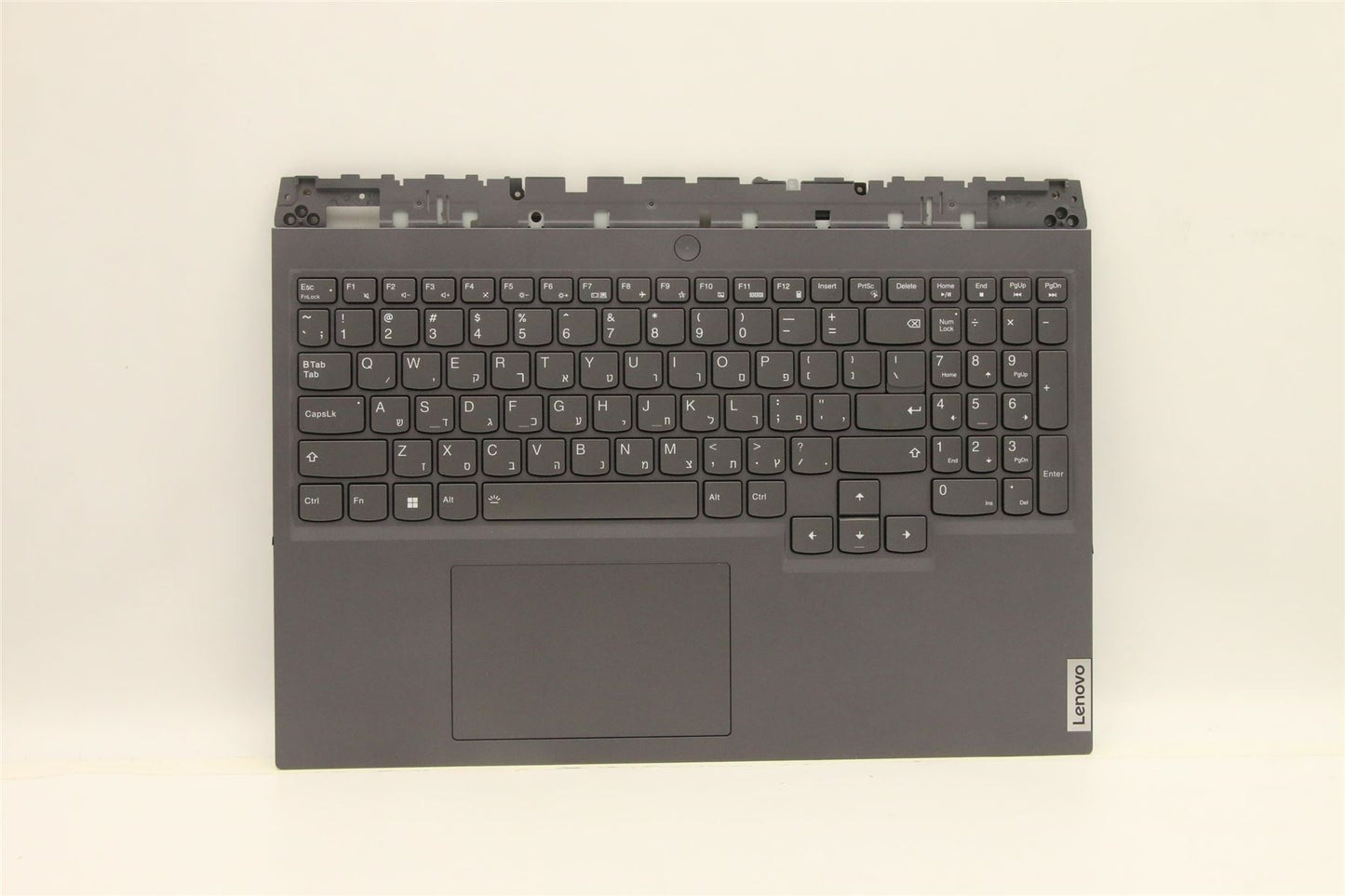 Lenovo 5 16IAH7H Palmrest Cover Touchpad Keyboard Hebrew Storm Grey 5CB1F37745