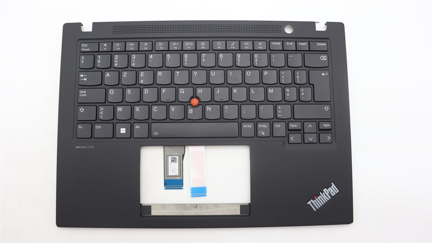 Lenovo ThinkPad T14s Gen 4 Keyboard Palmrest Top Cover Belgian Black 5M11J05854