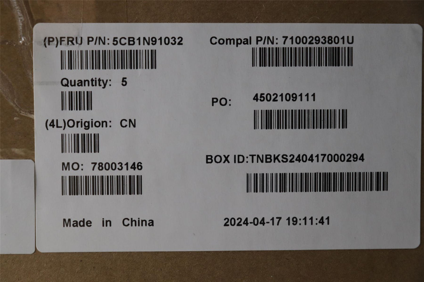 Lenovo UpperCase SWS C83FW NFP CG BL AL 5CB1N91032