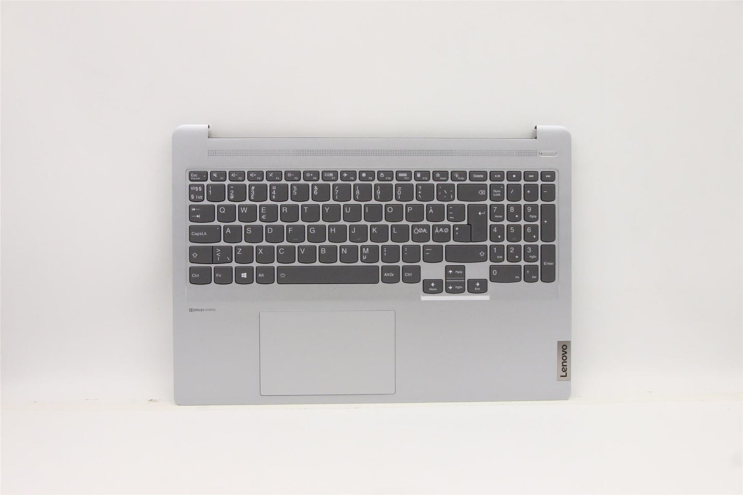 Lenovo Pro 5 Pro-16ACH6 Keyboard Palmrest Top Cover Norwegian Silver 5CB1C74921