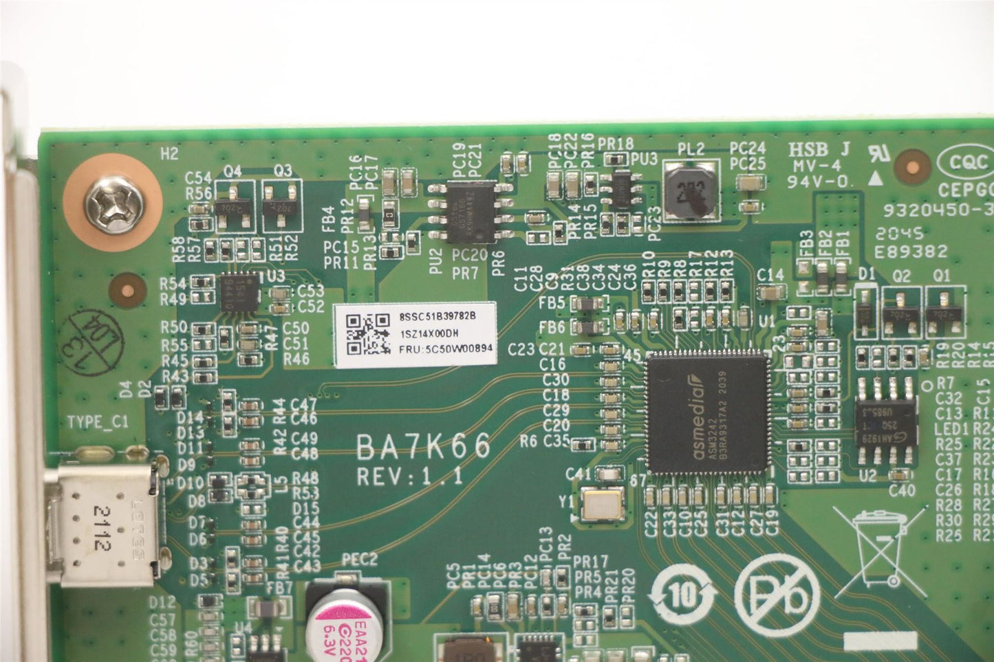 Lenovo USB-C(USB3.2) Rear Adapter LP 5C50W00894