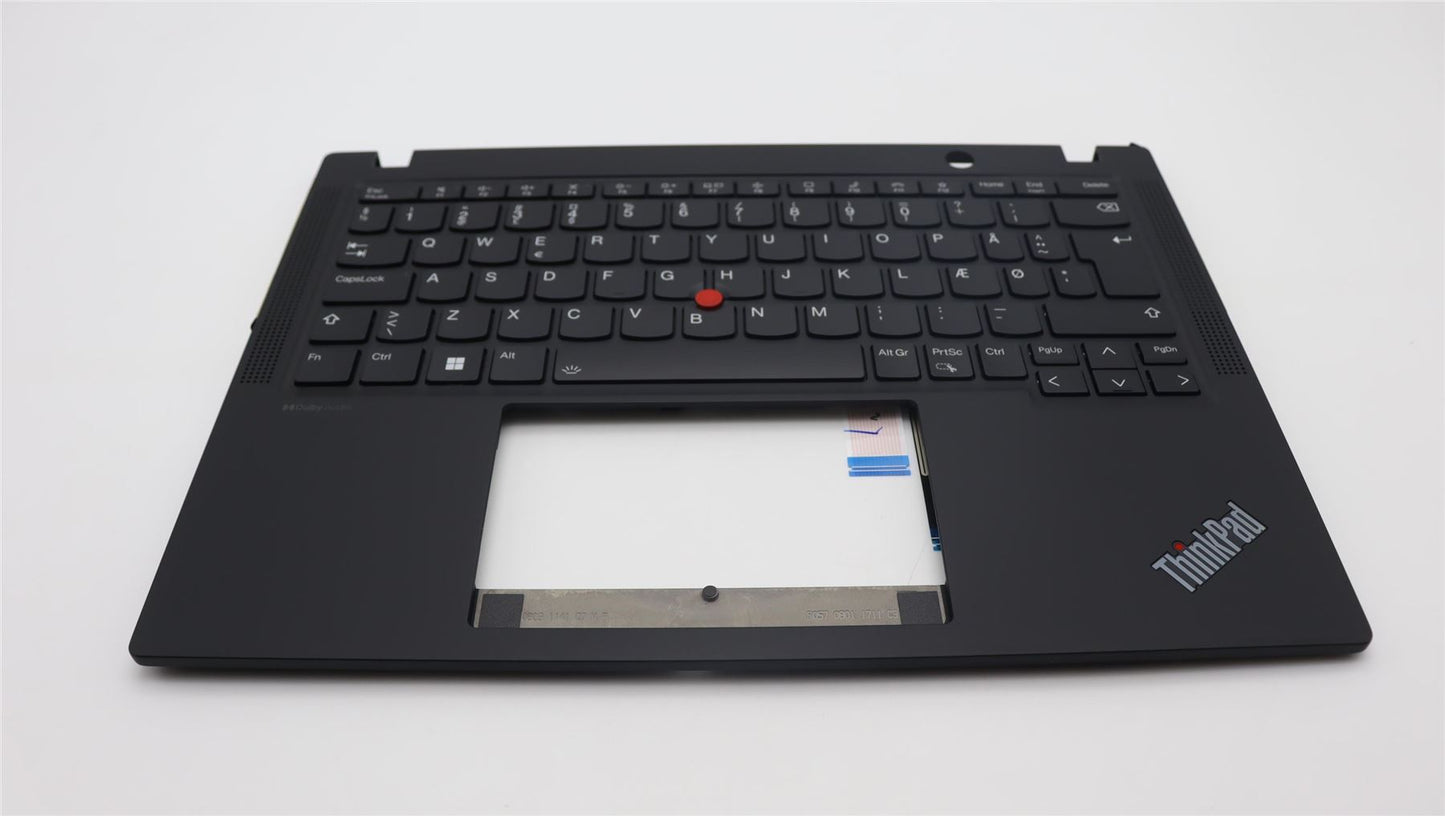 Lenovo ThinkPad X13 Gen 4 Keyboard Palmrest Top Cover Danish Black 5M11L85899