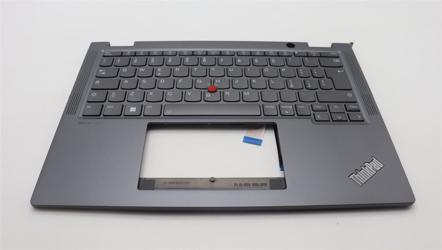 Lenovo ThinkPad X13 Gen 4 Keyboard Palmrest Top Cover Italian Grey 5M11L64342