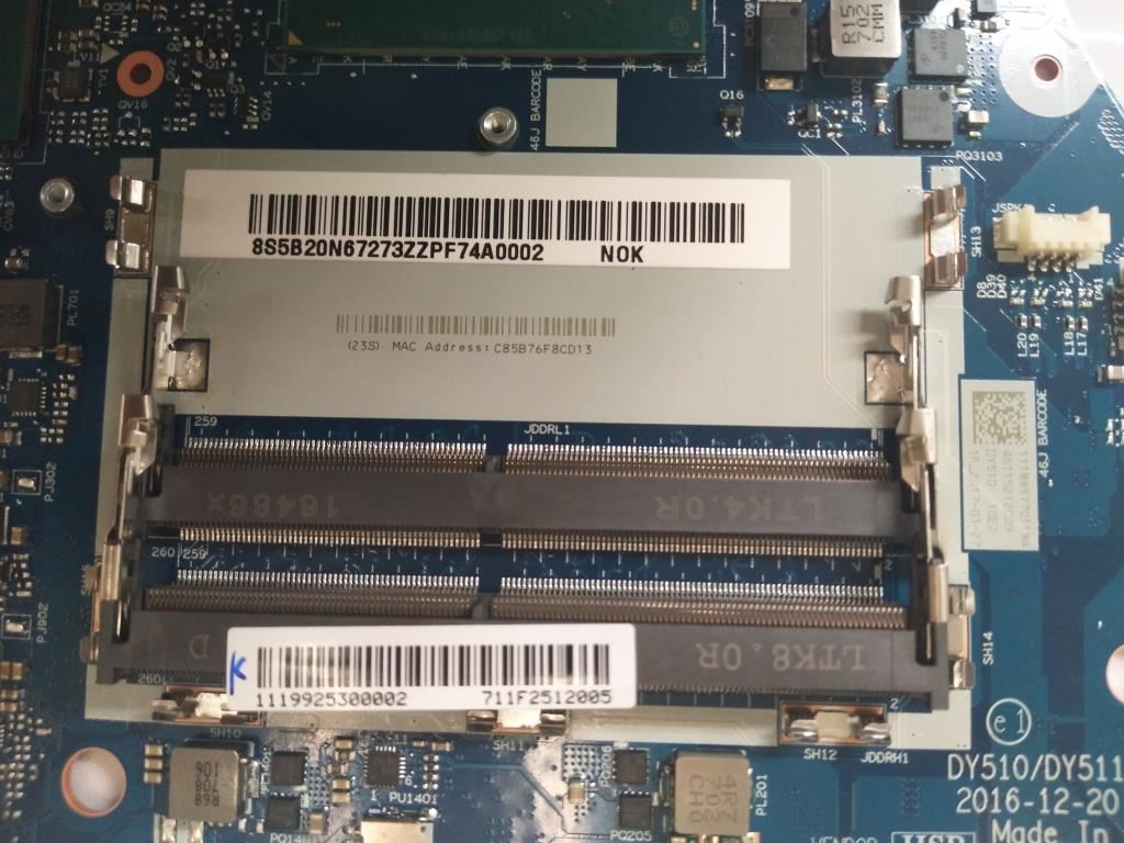 Lenovo Legion Y720-15IKB Motherboard Mainboard 5B20N67273