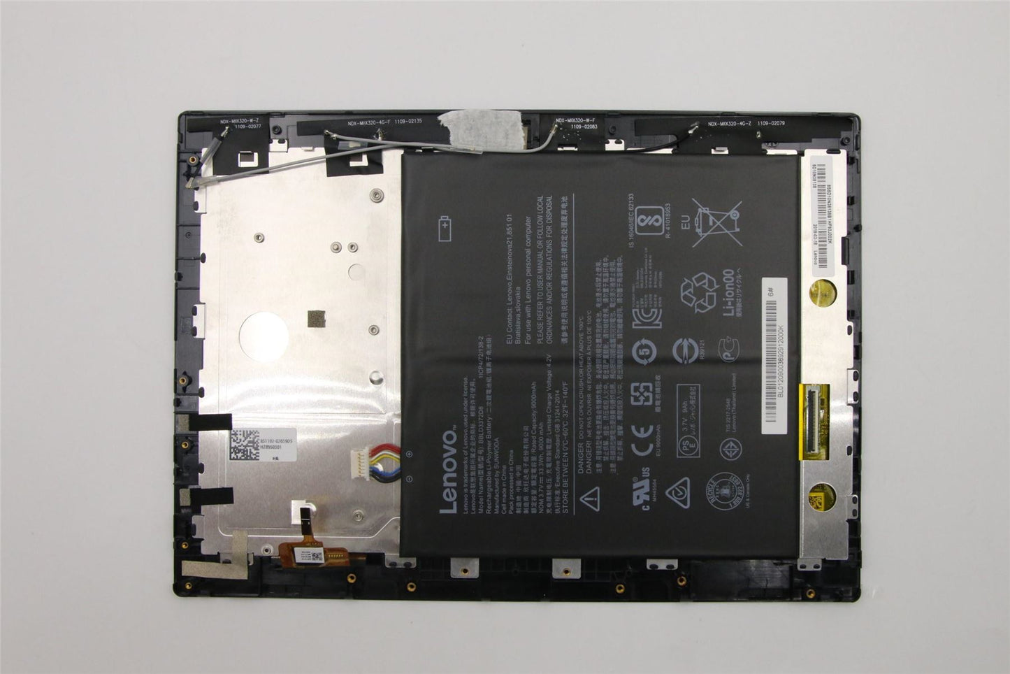 Lenovo Miix 320-10ICR LCD Display Module Battery 10.1" Glare Glossy 5D10N38138