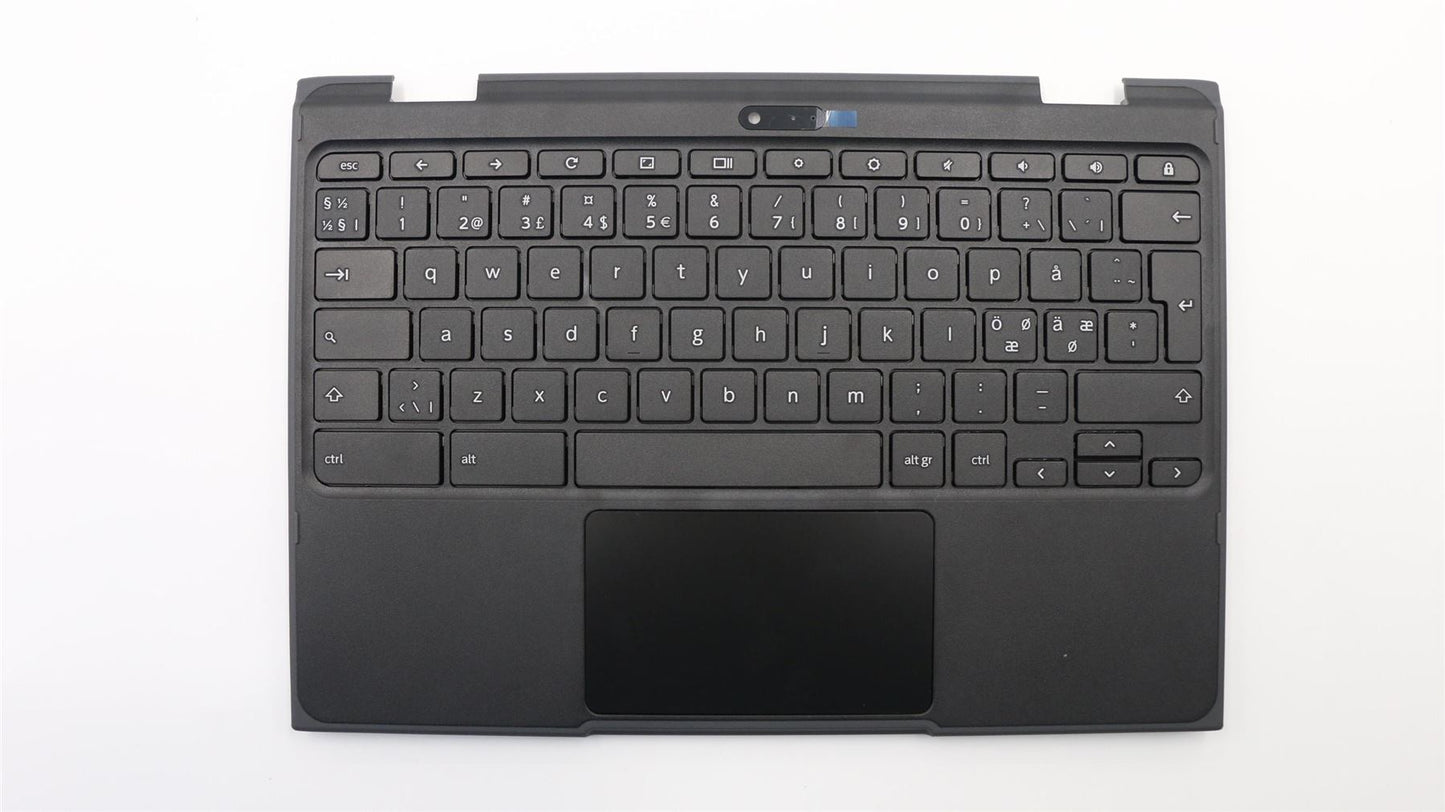 Lenovo Chromebook 500e Keyboard Palmrest Top Cover Nordic Black 5CB0Q79758