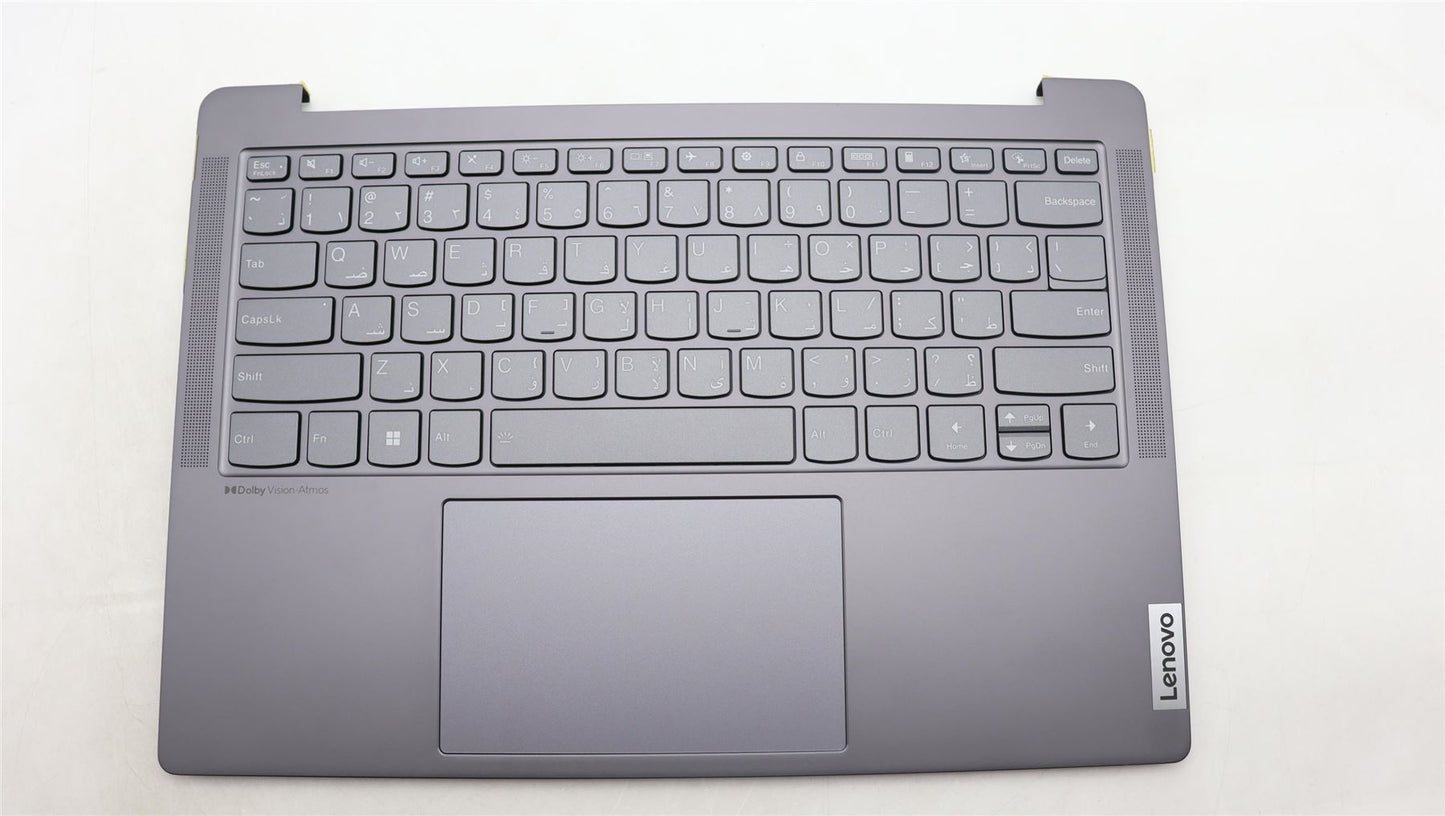 Lenovo Yoga 6 14IRH8 Palmrest Cover Touchpad Keyboard Arabic 5CB1L88116