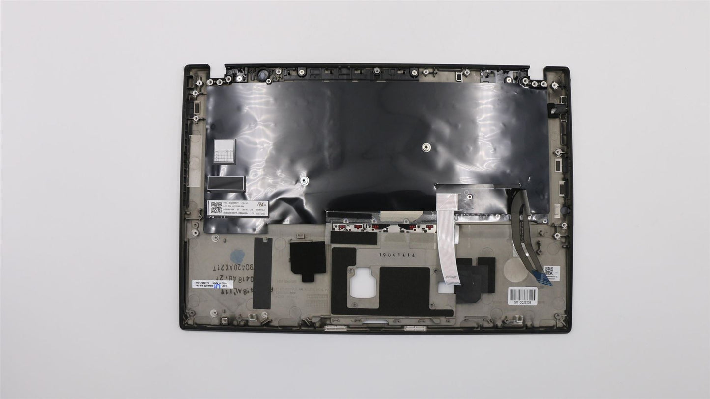 Lenovo ThinkPad T490s Keyboard Palmrest Top Cover Czech Black Backlit 02HM278