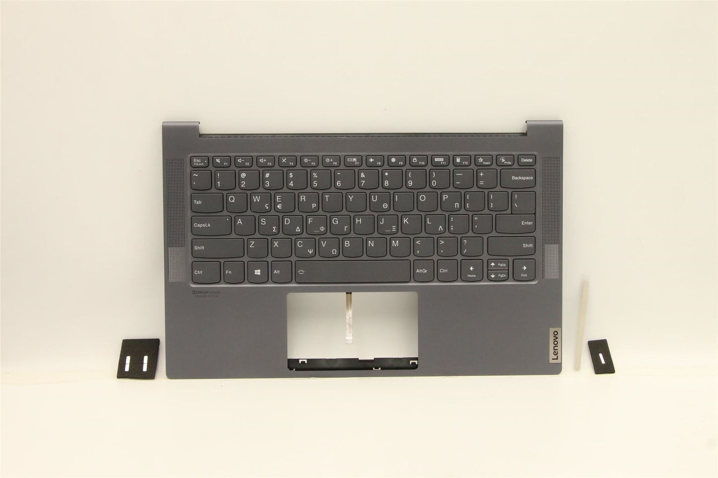 Lenovo IdeaPad 7 14IIL05 Keyboard Palmrest Top Cover Greek Grey 5CB0X55873