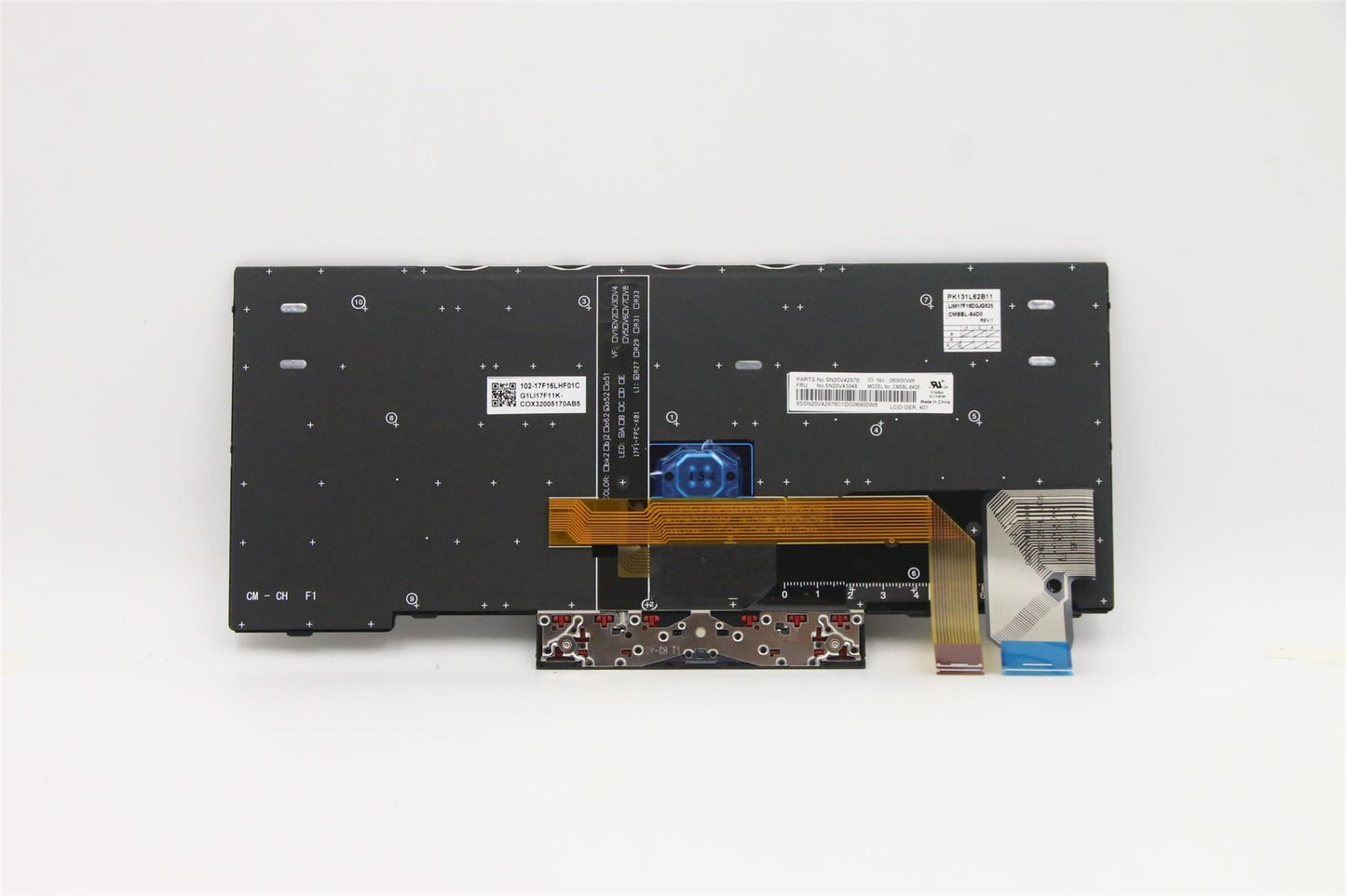 Lenovo ThinkPad L13 2 X13 Keyboard German Black Backlit 5N20V43048