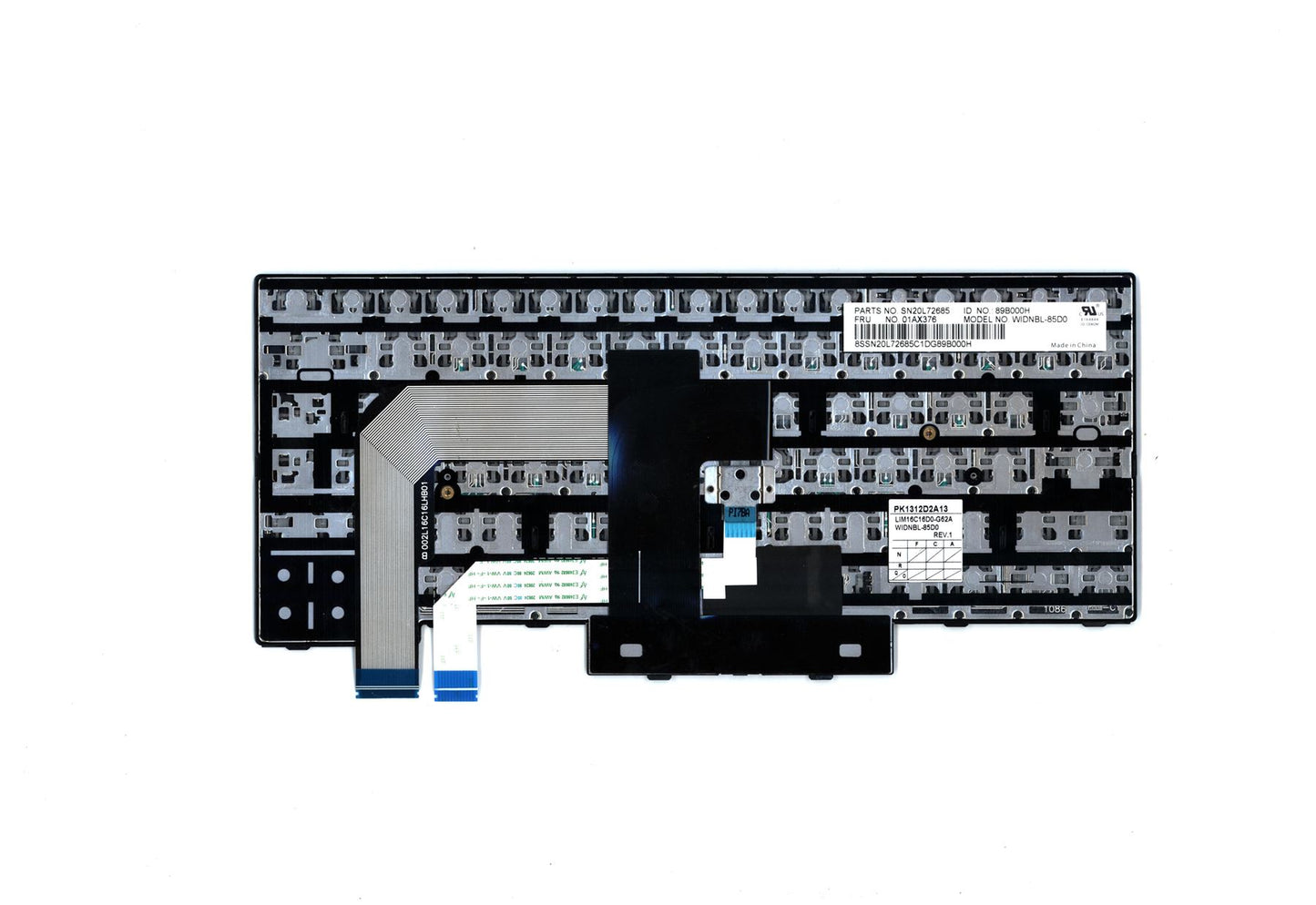 Lenovo ThinkPad T470 A475 Keyboard German Black 01AX376
