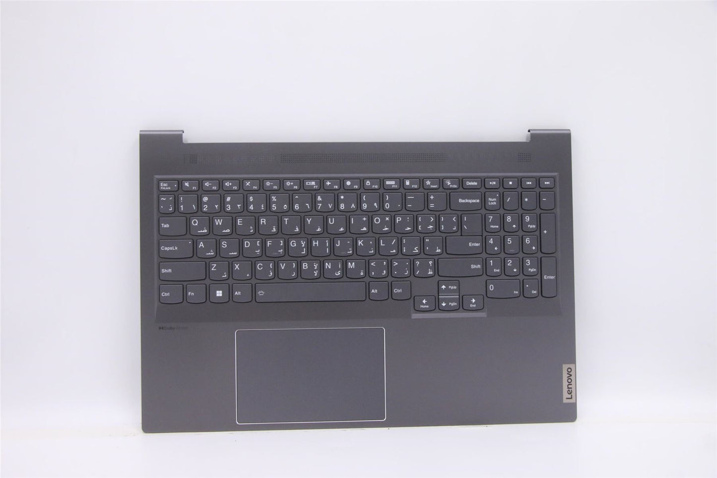 Lenovo IdeaPad 7 16ACH6 Palmrest Touchpad Cover Keyboard Arabic Grey 5CB1F36843