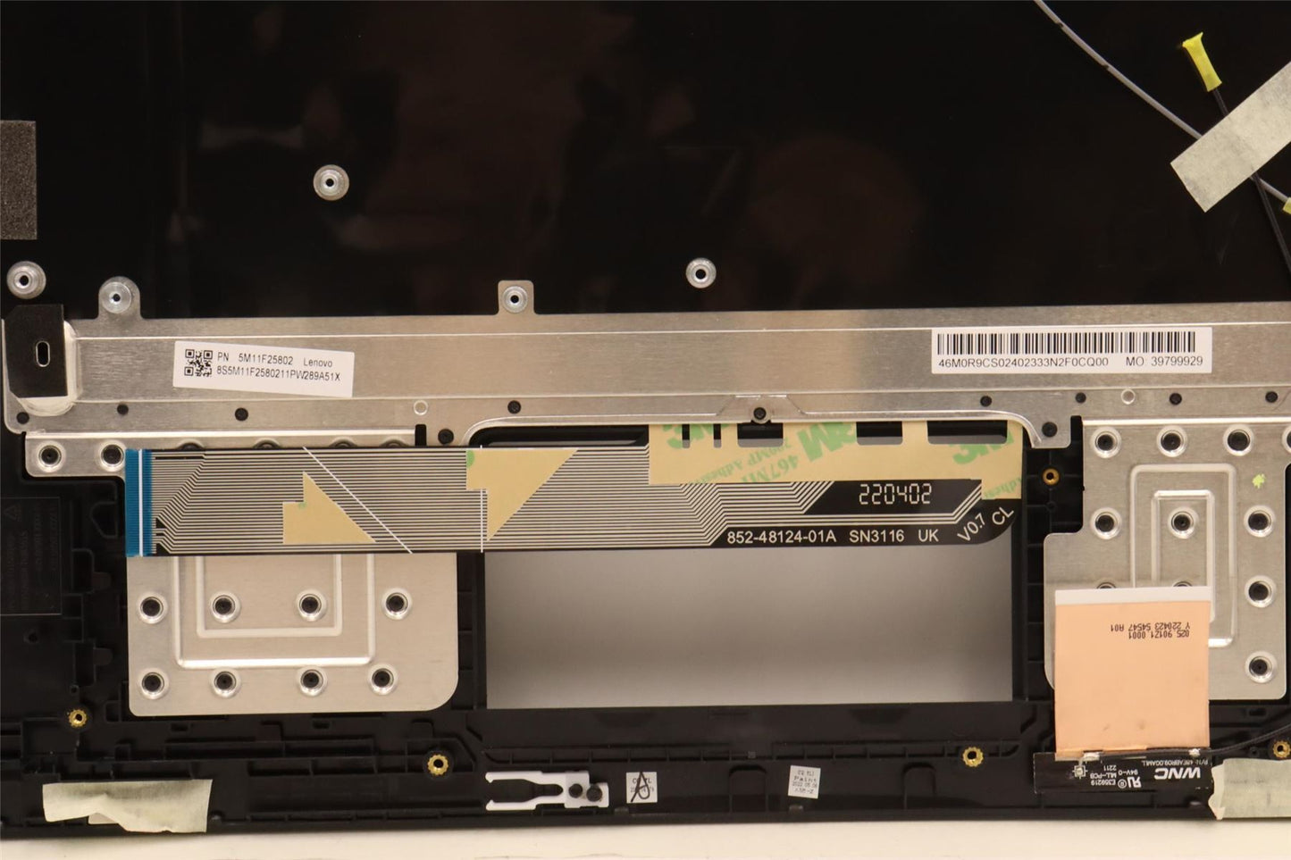 Lenovo Yoga 13w 13w Gen 2 Palmrest Cover Keyboard Belgian Black 5M11F25802