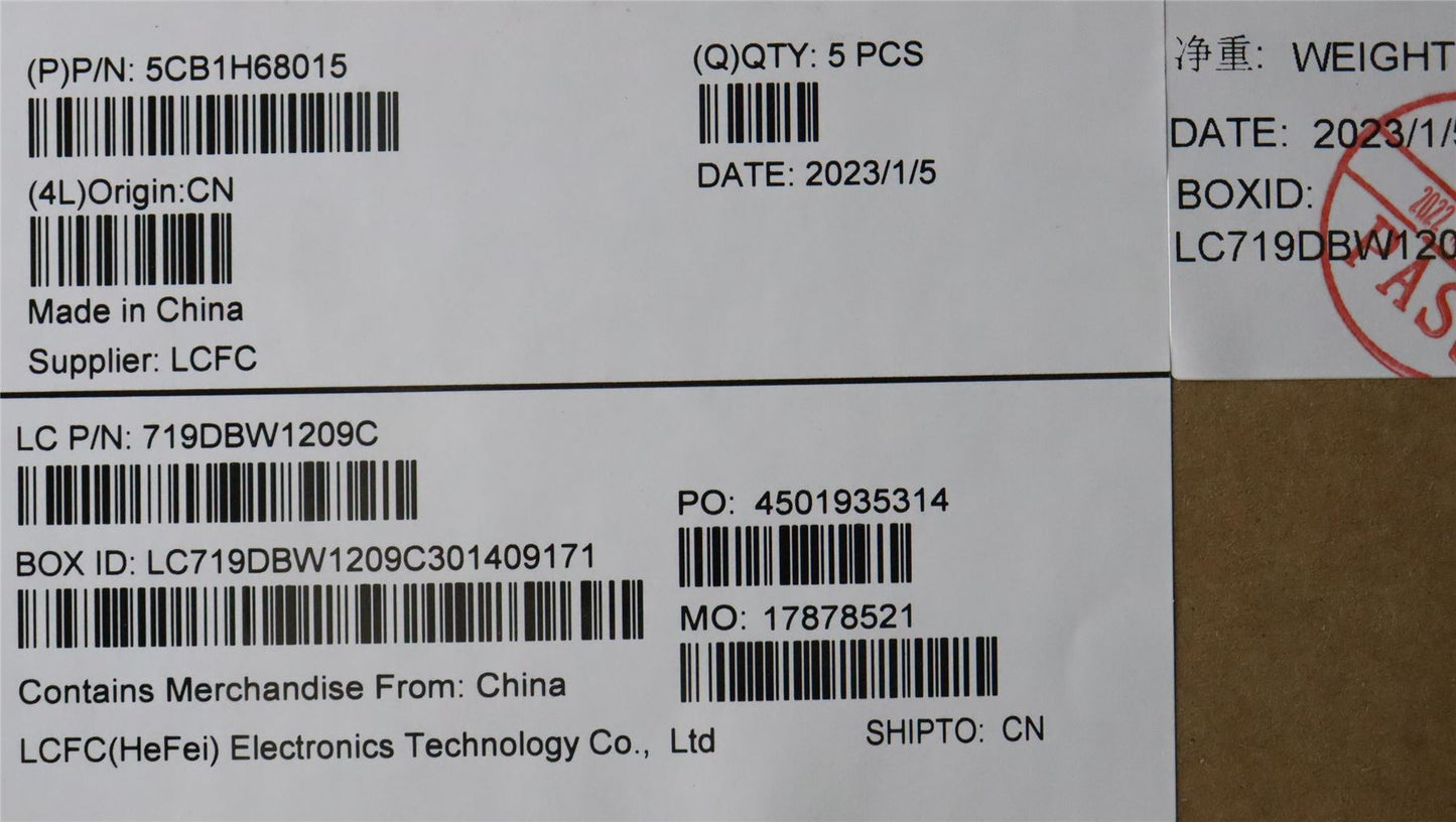 Lenovo Upper Case ASM_SPA L82RJ NFP MB BL 5CB1H68015