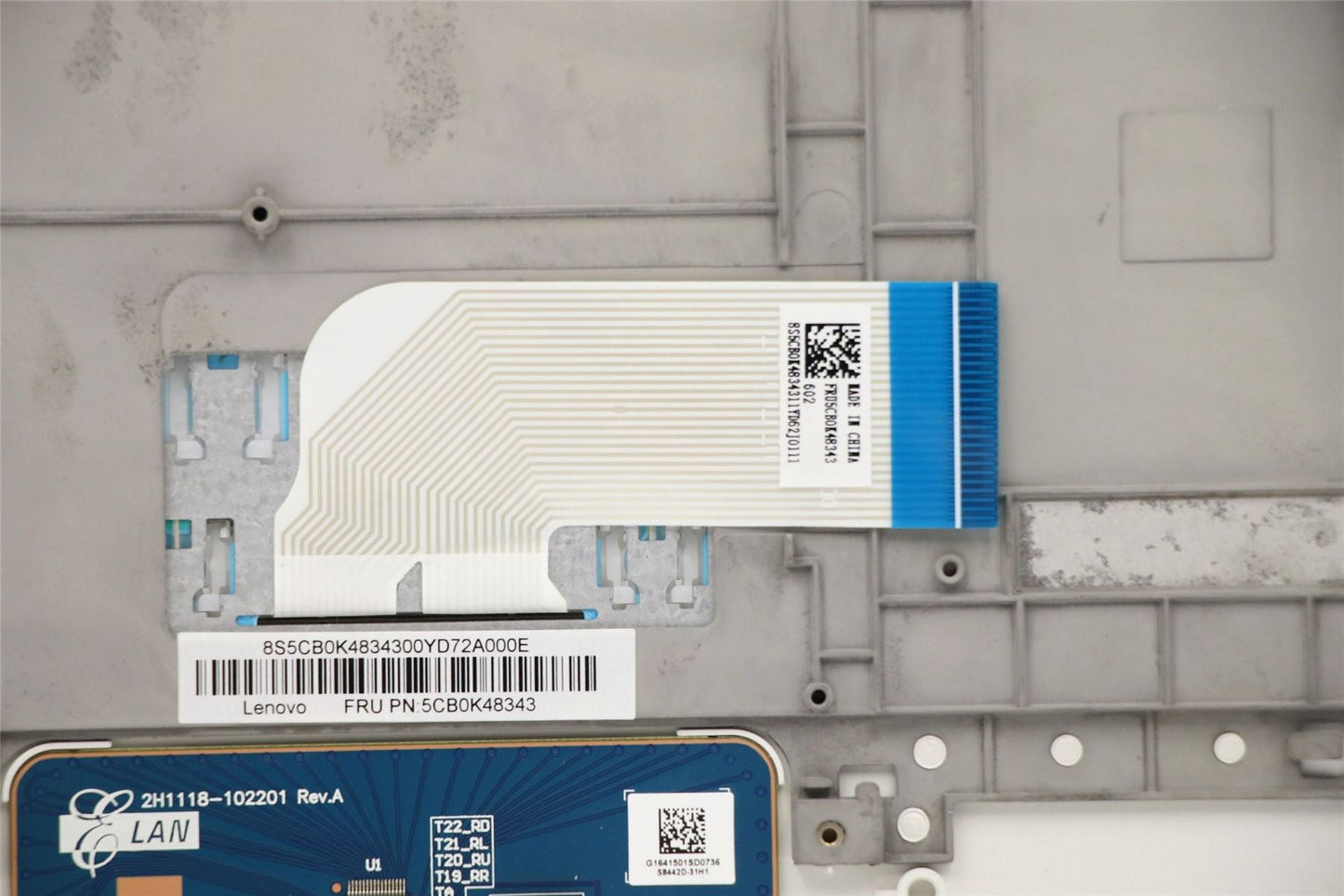 Lenovo IdeaPad 100S-11IBY Keyboard Palmrest Thai White 5CB0K48343