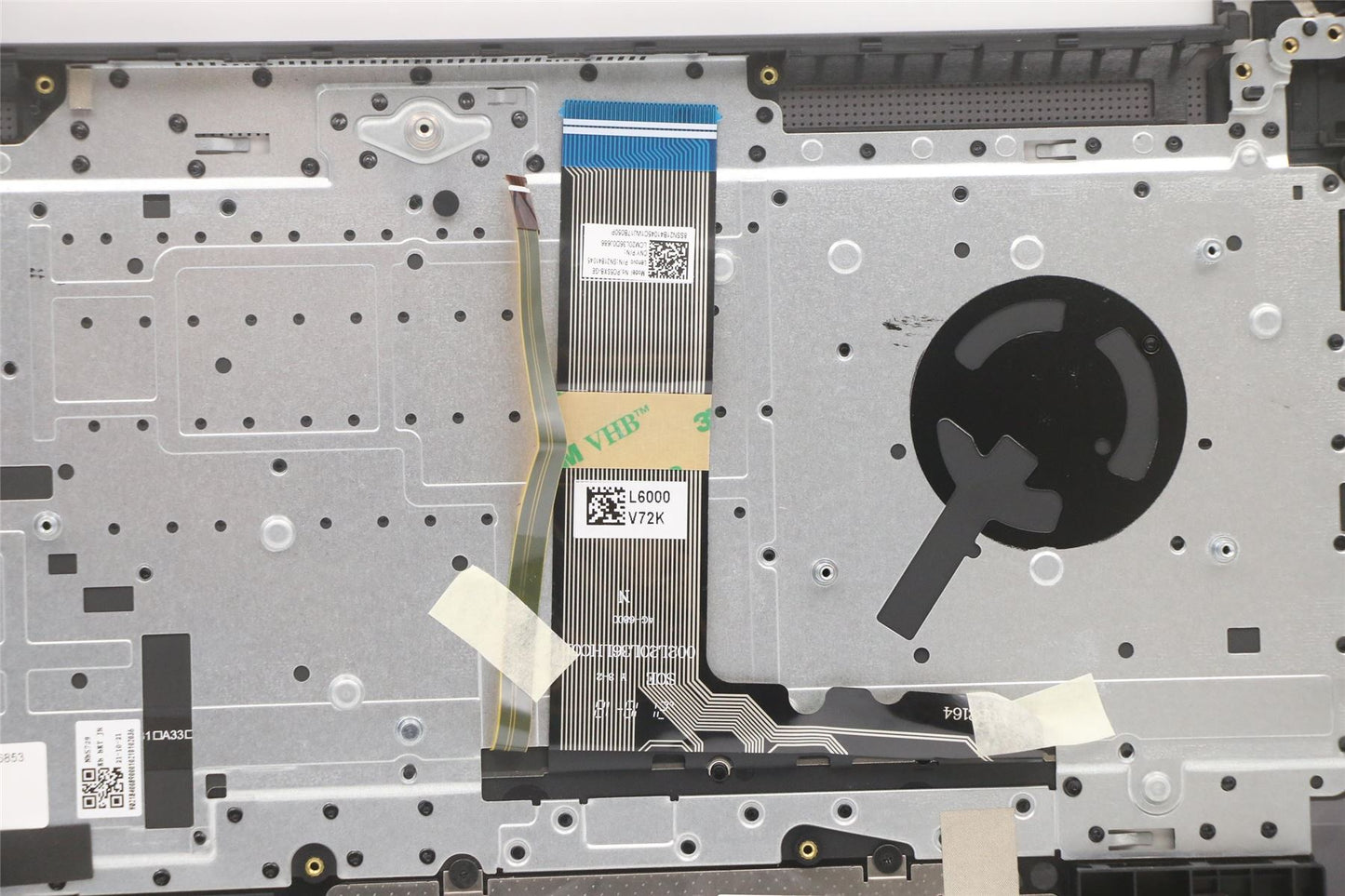 Lenovo Yoga 7 Pro 16ACH6 Keyboard Palmrest Top Cover German Grey 5CB1F36853