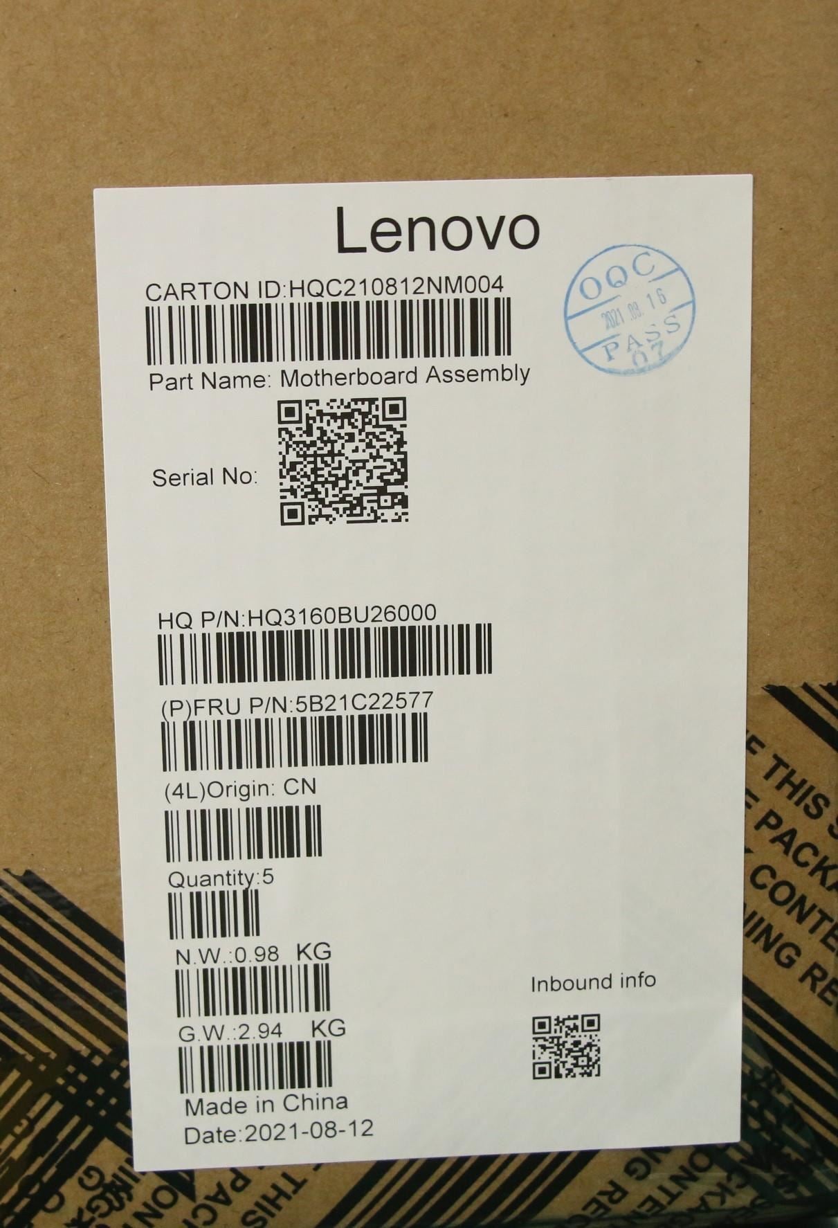 Lenovo IdeaPad 5 16ACH6 Motherboard Mainboard DIS AMDR55600H 8G 5B21C22577