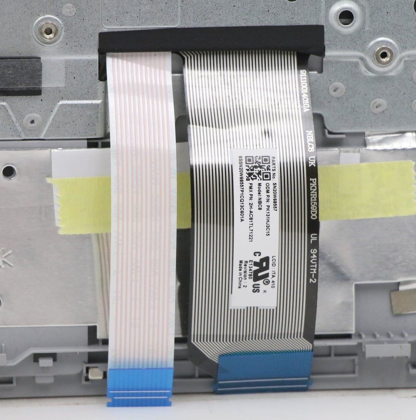 Lenovo ThinkPad E14 Gen 2 Handauflagenabdeckung Tastatur UK Silber 5M11A35264