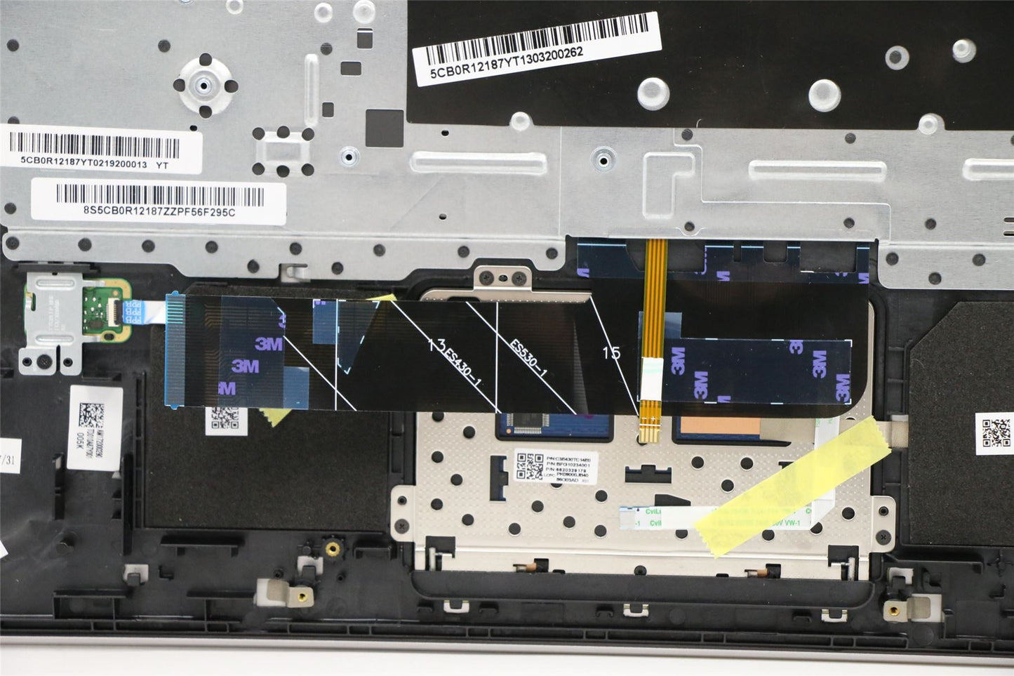 Lenovo IdeaPad 530S-15IKB Keyboard Palmrest Top Cover Grey 5CB0R12187