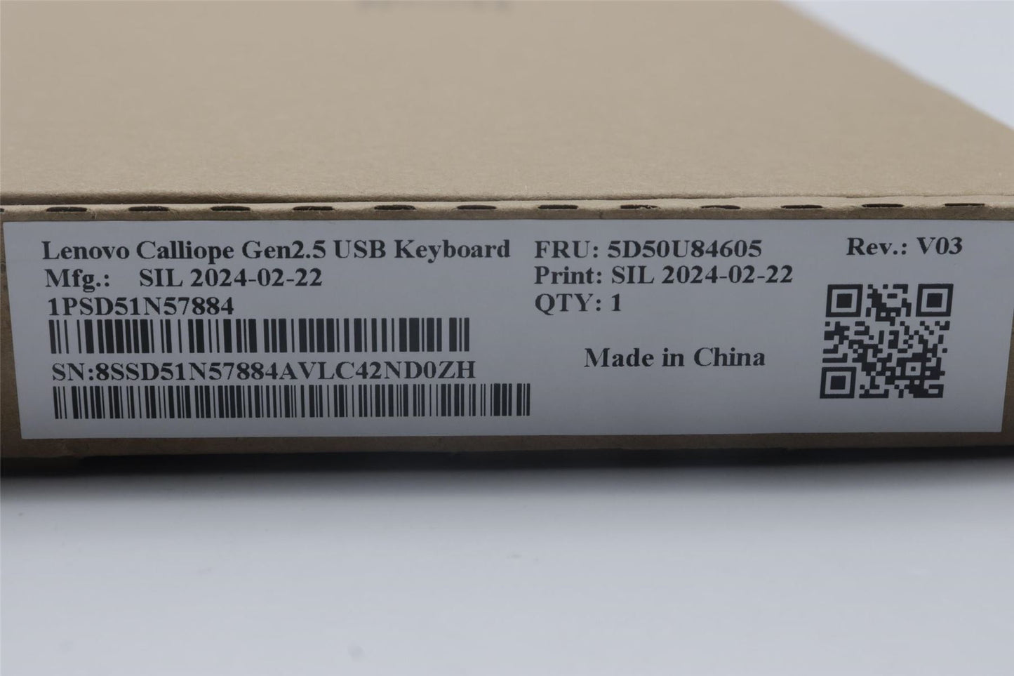 Lenovo DT_KYB Calliope USB G2.5 BK_UK-EN 5D50U84605