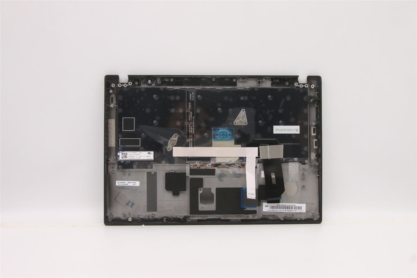 Lenovo ThinkPad T490s Keyboard Palmrest Top Cover Spanish Black Backlit 02HM228