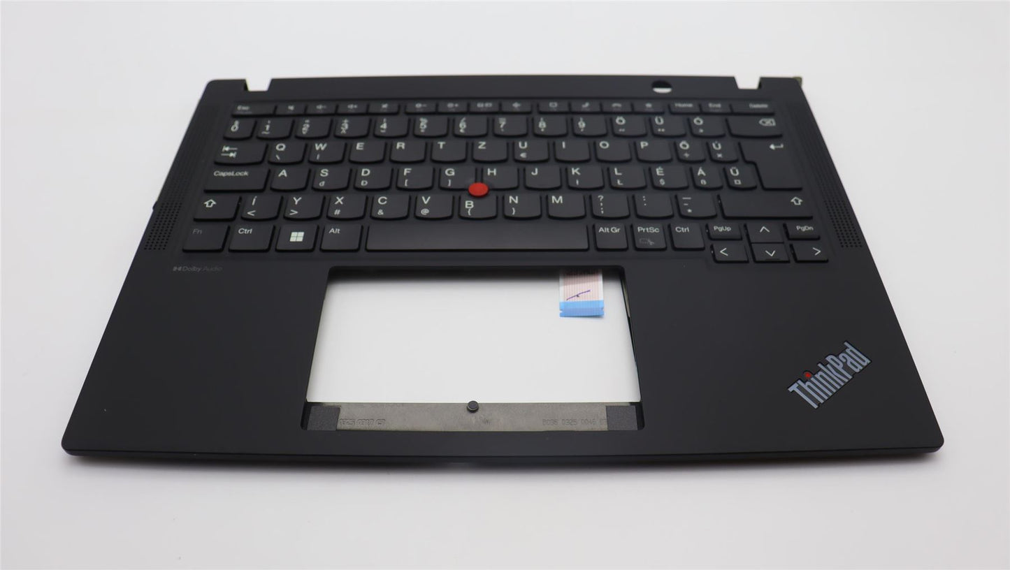 Lenovo ThinkPad X13 Gen 4 Keyboard Palmrest Top Cover Hungarian Black 5M11H89007