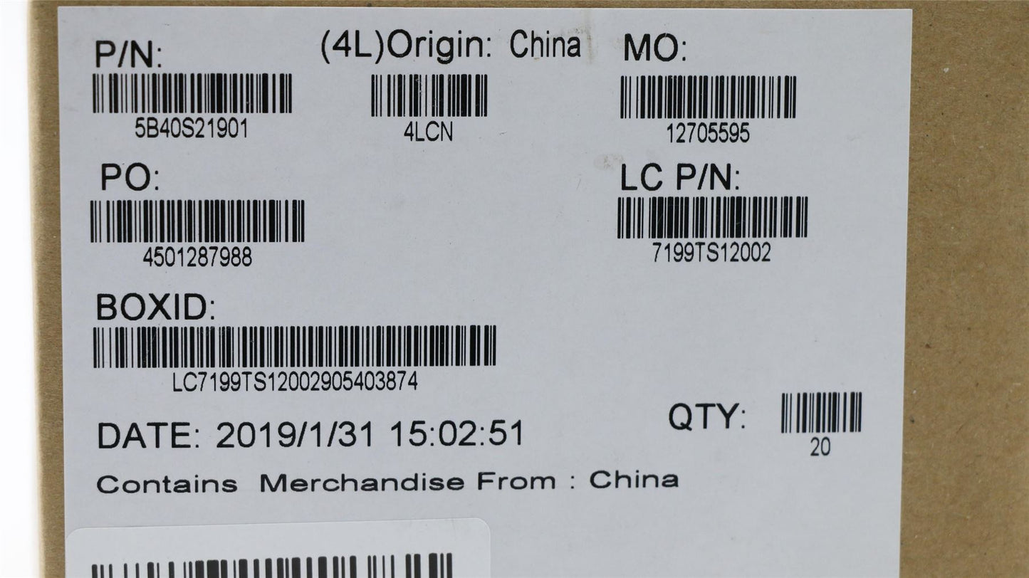 Lenovo 5B40S21901 BracketL81MVStandoff