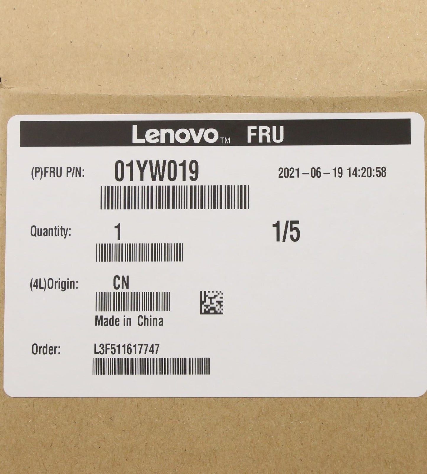 Lenovo FRU Leo PCIEx4 Rev1.2 board and external DP cable assembly (P3x0) 01YW019