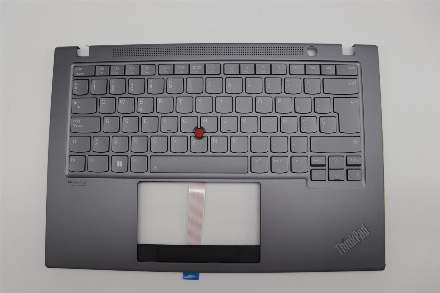 Lenovo ThinkPad T14s Gen 2 Keyboard Palmrest Top Cover Spanish Grey 5M11A37916